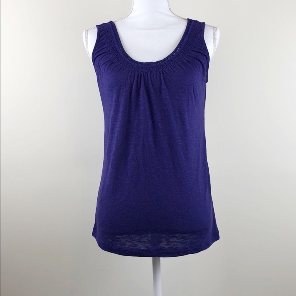 Ann Taylor LOFT Purple Tank Top Size S